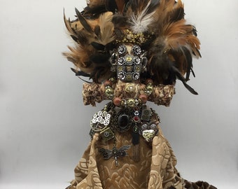 Original Mardi Gras Mischief Doll Victorian Steampunk Artdoll by Connie Born