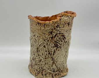 Ceramic Hand Built Pottery for Succulents Cactus Plants by Artist Connie Born