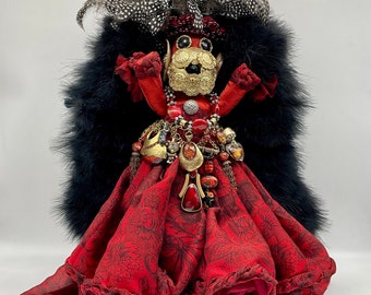 Original Mardi Gras Mischief Doll Marie LaVeau w Jester Voodoo Doll by Connie Born