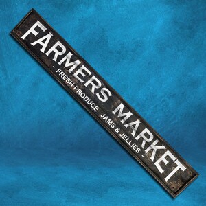 Farmers Market Sign Fresh Produce Jams Jellies, Rustic Distressed Farmhouse decor Click for details! image 4