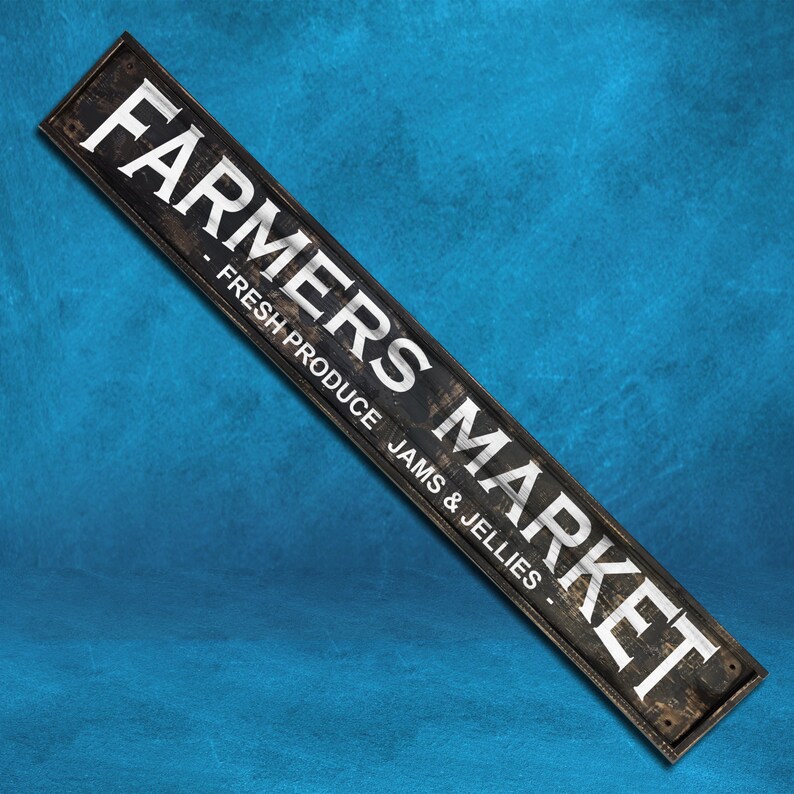 Farmers Market Sign Fresh Produce Jams Jellies, Rustic Distressed Farmhouse decor Click for details! image 4