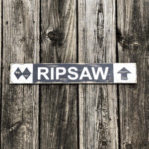 Personalized Ski Trail Sign: Rustic Mountain Decor