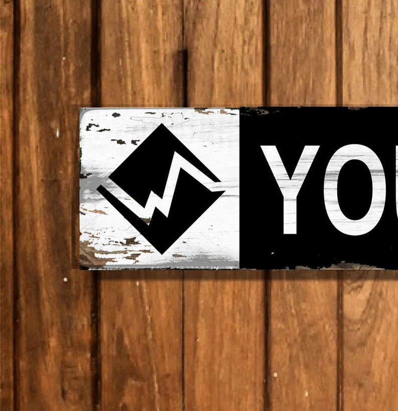 Personalized Diamond Bike Trail Sign Mountain Bike Hiking