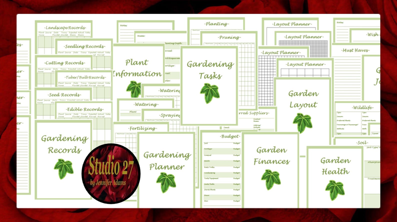Gardening Planner INSTANT DOWNLOAD - Printable Organizational Planning Worksheets - Planting ...