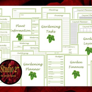 Gardening Planner INSTANT DOWNLOAD - Printable Organizational Planning Worksheets - Planting ...