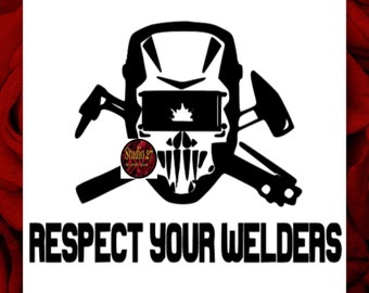 Welder SVG - Respect Your Welders - Commercial Use Ok