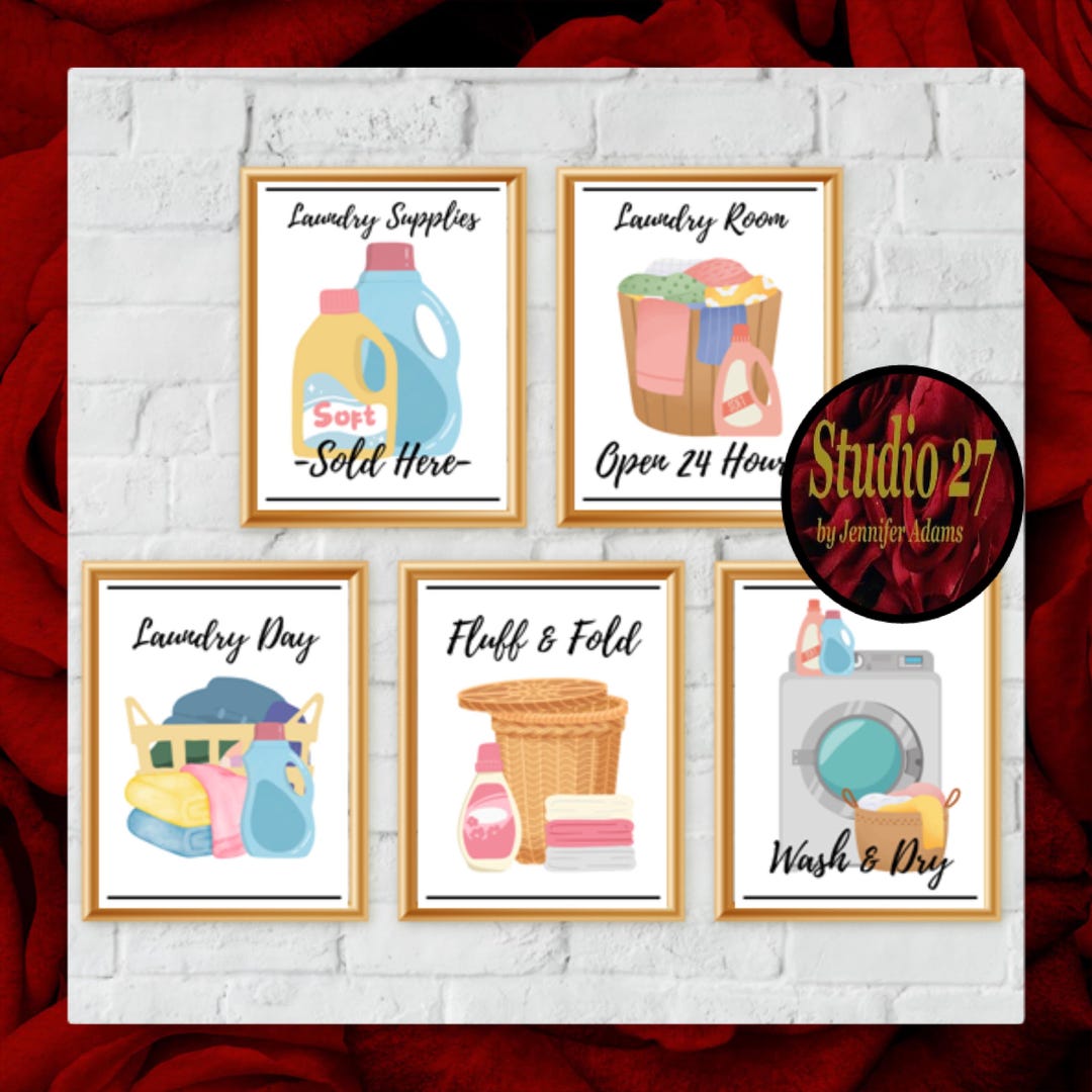 Laundry Room Art Print: Wash Dry Fold (digital Download JPG PNG PDF) - Etsy