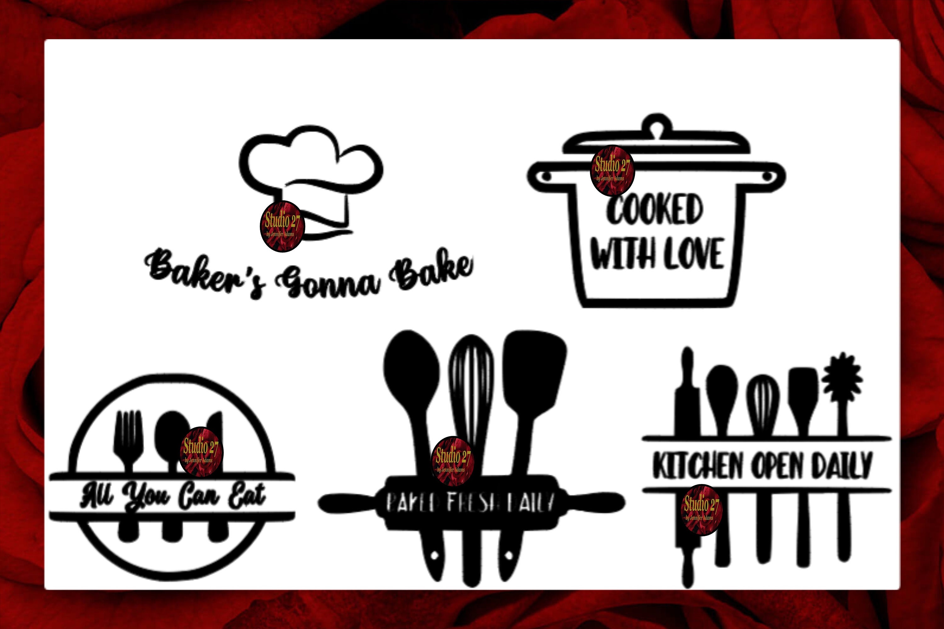 Cooking SVG Bundle- Instant Download - Commercial Use Ok - Kitchen ...