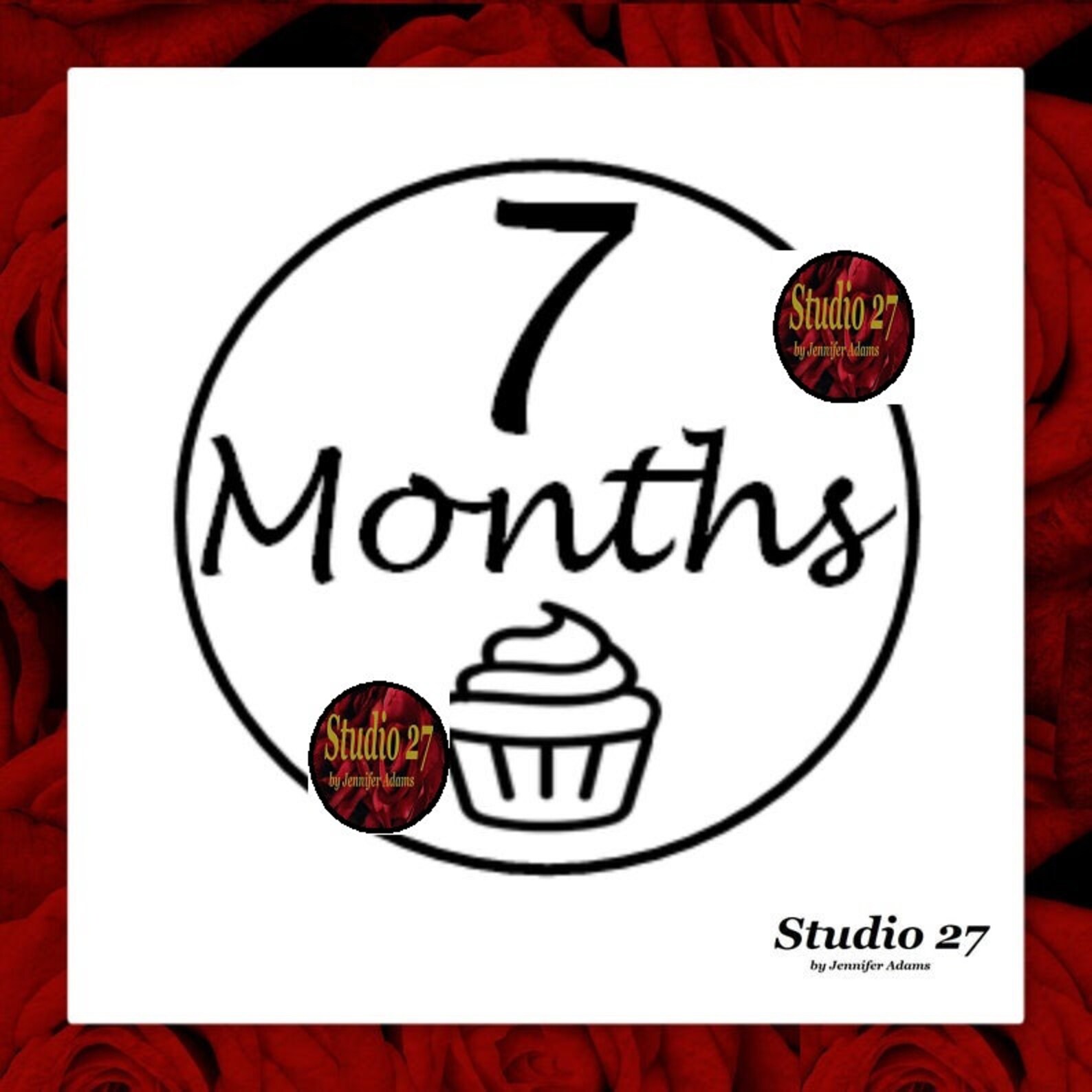Download Baby SVG Instant Download Baby Milestone 7 Months | Etsy