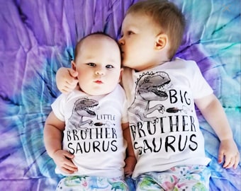 Sibling Shirts, Dinosaur Shirts, T-Rex Shirts, Big Brother Saurus, Brother Saurus, Dinosaur matching shirts, Dinosaur Pregnancy Announcement