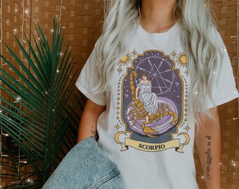 Scorpion Shirt unisex adult t-shirt Streetwear Cool and Stylish Tee Minimalist clothing gift for him Zodiac tshirt Aesthetic clothing