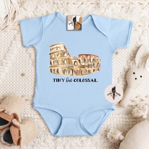 Rome Kids Tee, Italy baby, Tiny but colossal, Rome Colosseum baby clothes, colosseum kids tee, colosseum shirt, rome shirt, Italian kid