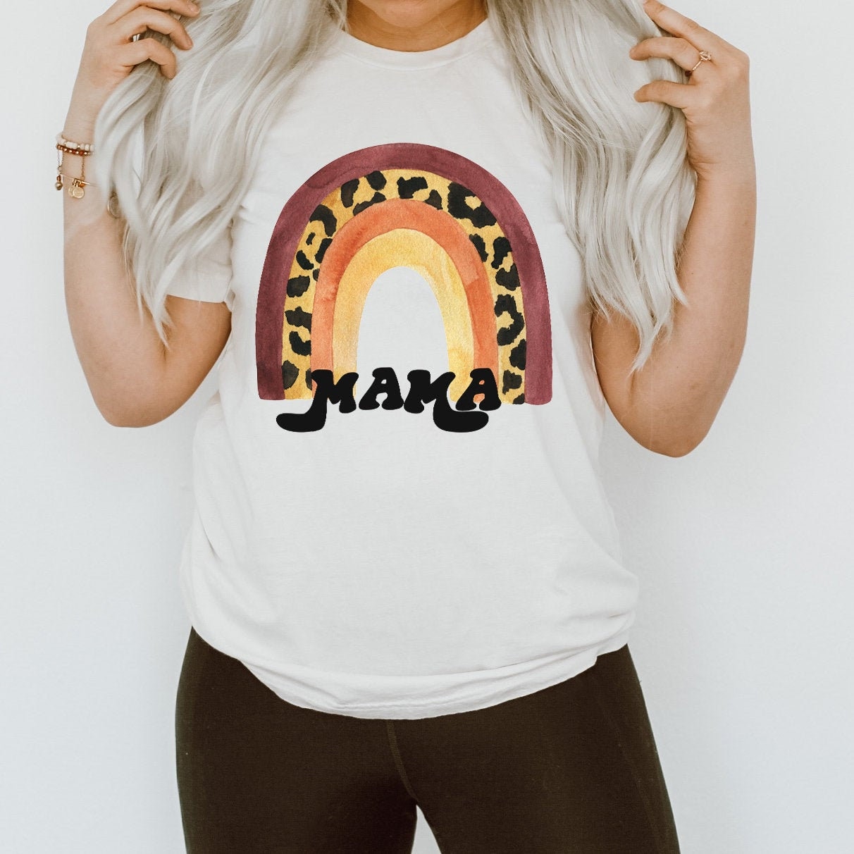 Rainbow Mama Leopard shirt, Mama Leopard Rainbow shirt, Mama rainbow …