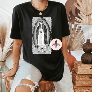 Virgin Mary gothic Shirt, Virgin Mary shirt, edgy Virgin Mary shirt, Virgin Mary gift, Virgin Mary gothic shirt