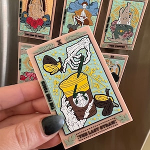 Imán 3D de PVC suave con forma de carta del tarot "The Last Straw", imán de nevera con forma de carta del tarot, imán 3D de nevera con forma de carta del tarot "The Last Straw".