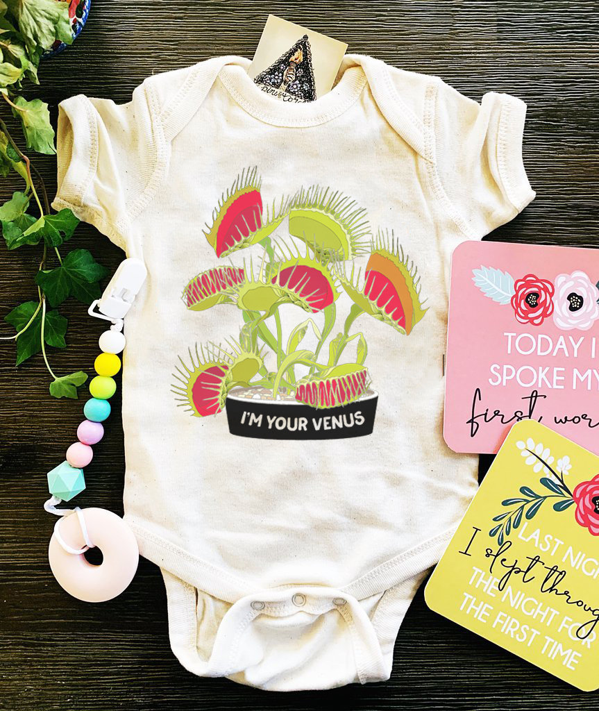 Venus Flytrap Bodysuit Venus Fly Trap Baby Clothes Venus Etsy