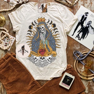 Memento Mori Mary skeleton Shirt, Skeleton Virgin Mary shirt, skeleton Mary Shirt, nurse shirt, edgy Mary shirt, memento mori shirt