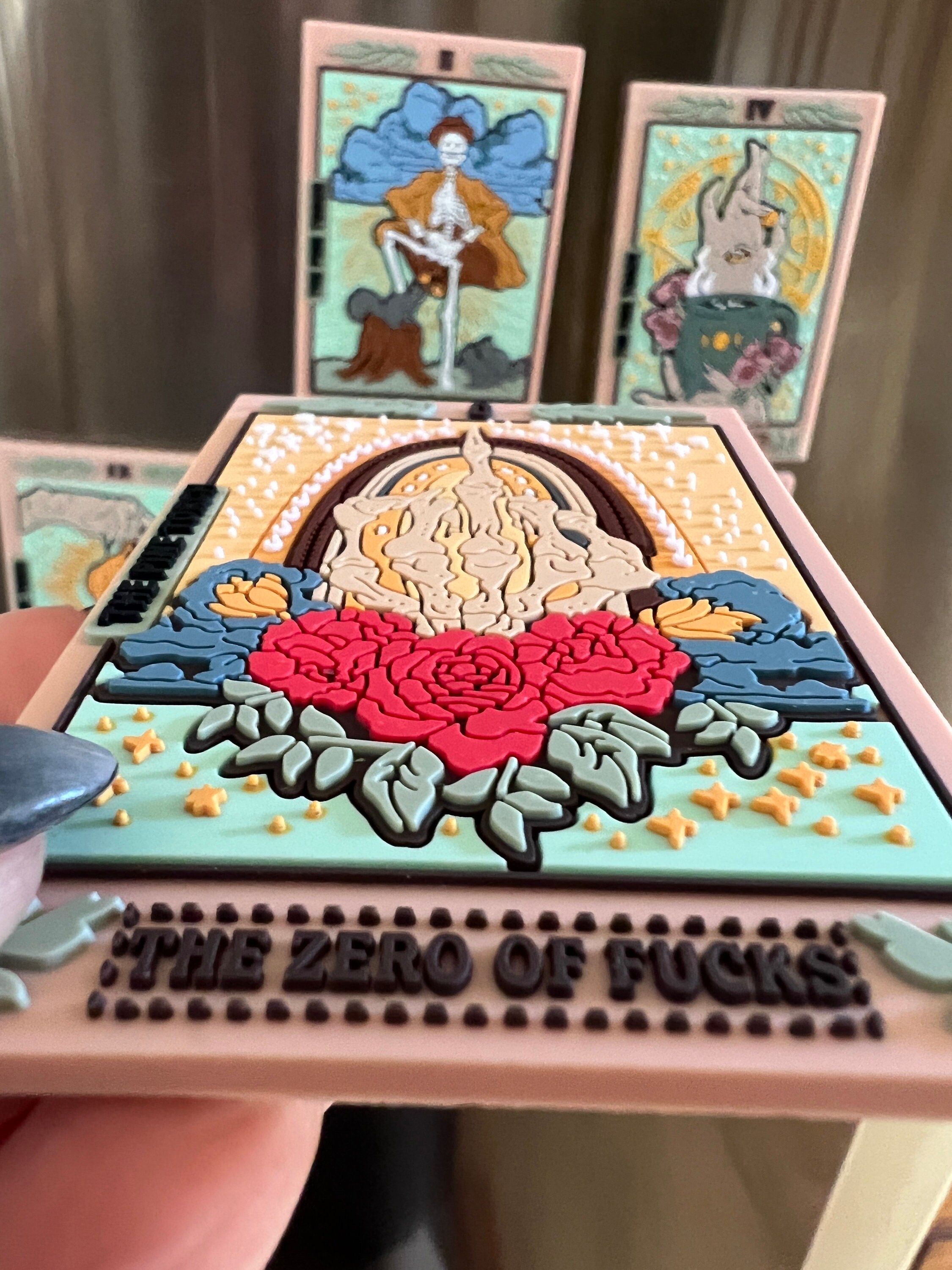 The Zero of Fs Tarot Card PVC Soft Rubber 3D Tarot Etsy