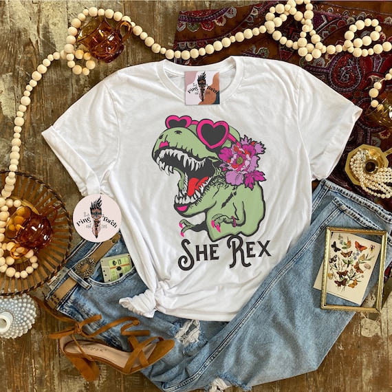 Funny Dinosaurs Flower Shirt T-Rex T Shirt Funny Dinosaurs Flower Shirt T-Rex T Shirt