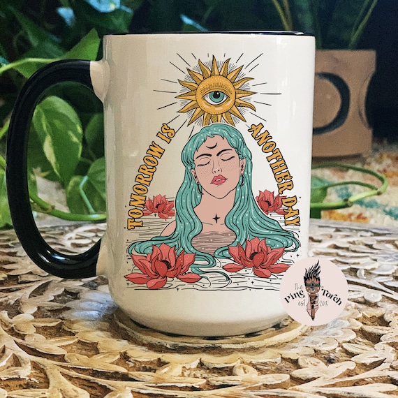 Mystical Goddess Mug, Goddess underwater mug, tomorrow is another day mug, try again tomorrow mug, get well mug gift, tomorrow mug
