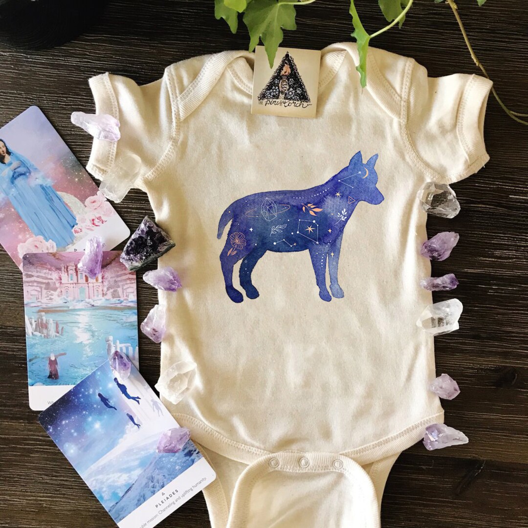 Wolf Bodysuit Mystical Wolf Bodysuit Watercolor Wolf Etsy