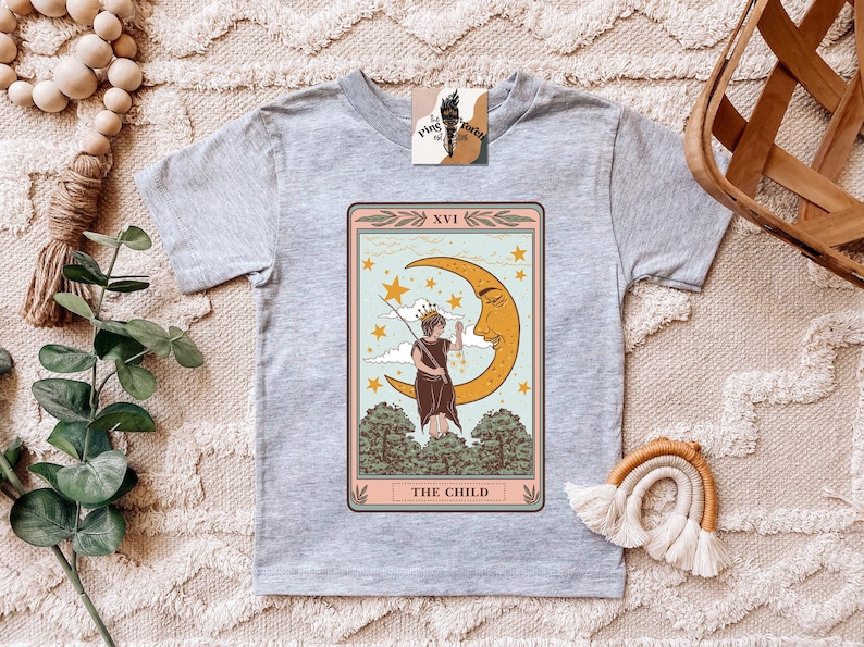 Tarot Card shirt, Kids Tarot Shirt, Kids Witch Shirt, Witchy Kids shirt, Witchy Wicca Kids Tee, Wicca Mama, Witchy Mama, Coven Tee image 1