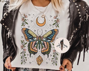 Mystical Butterfly Shirt, Butterfly evil eye shirt, butterfly witchy shirt, butterfly eyes shirt, witchy mystical butterfly shirt