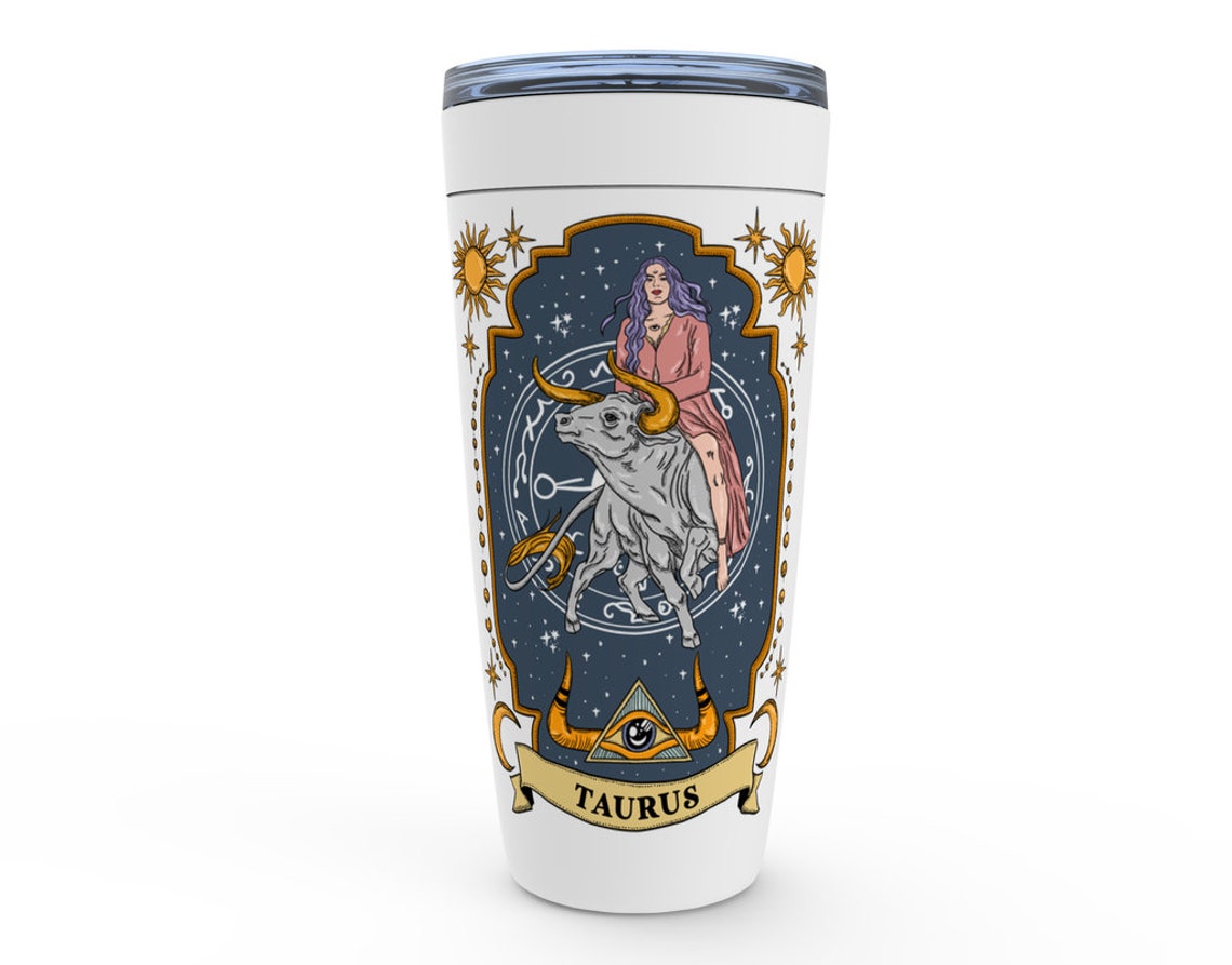 Taurus Zodiac Tumbler Taurus Tumbler Cup Taurus Zodiac Cup - Etsy