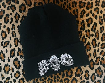 Day of Dead Beanie - Etsy