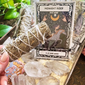 Blue Sage Smudge Bundle, blue Sage Stick for Ritual, grandmother sage smudge, smudge stick, ritual smudge, meditation altar sage