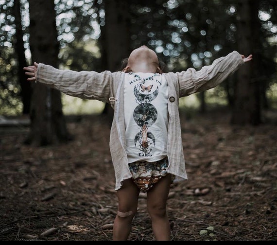 Earth Child Kids Tee, Keeper of Earth, Crunchy Child, Mystical Baby, Indigo Child Tee, Psychic Baby Tee, Baby Feminist Tee, Earth Day Tee