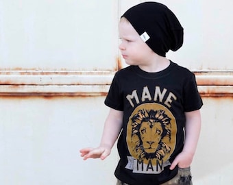 Boho Lion Shirt, Mane Man kids tee, Lion Toddler Shirt, Lion Shirt, Baby Lion, Boho Lion Boy Shirt, leo shirt, little leo, lion toddler