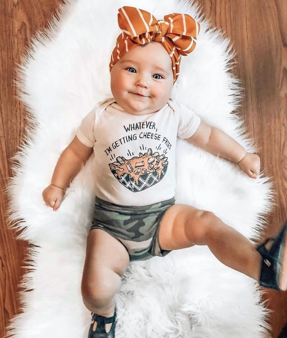 CHEESE FRIES Baby Bodysuit One Piece Baby Shirt, Fries Baby, Fries