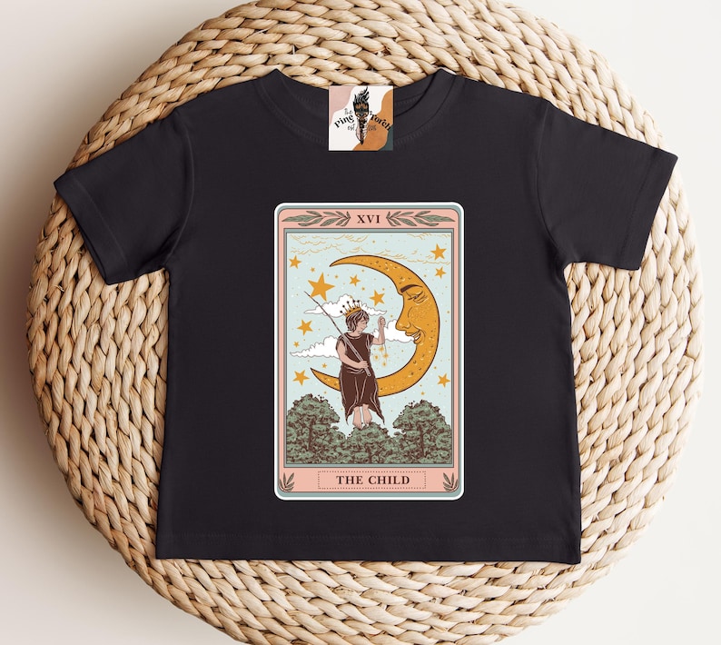 Tarot Card shirt, Kids Tarot Shirt, Kids Witch Shirt, Witchy Kids shirt, Witchy Wicca Kids Tee, Wicca Mama, Witchy Mama, Coven Tee image 5