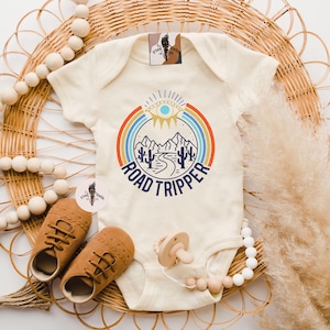 Road Tripper, Road Trip Baby, Retro Rainbow Baby, Retro Baby bodysuit, Retro Baby Gift, Road Trips, Road Tripping