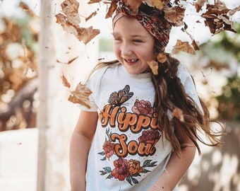 Hippie Soul Kids Tee, Hippie Kids tee, Boho kids tee, Boho hippie Clothes, Hippie baby shirt, 70s kids shirt, Flower child kids tee