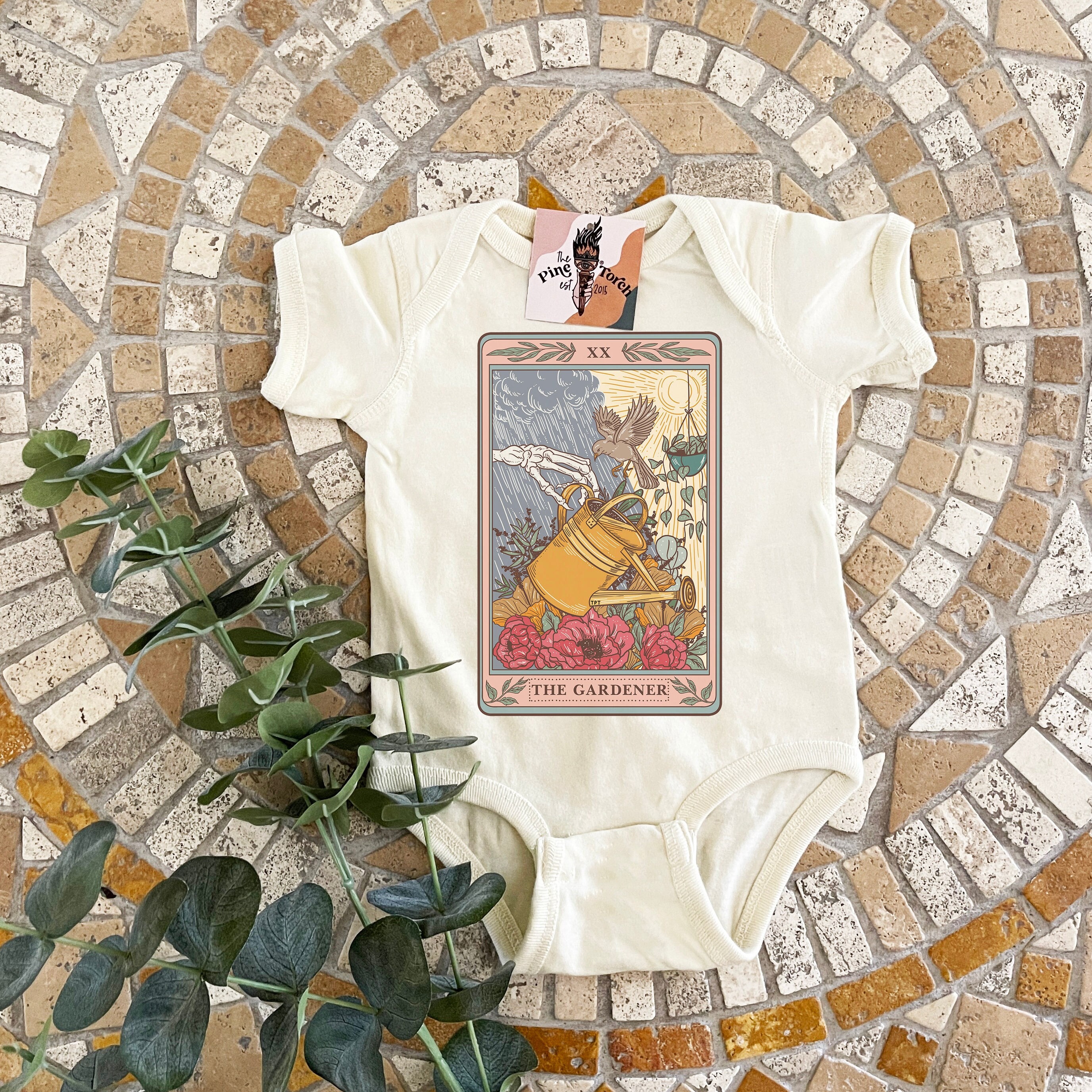 The Gardener Skeleton Tarot Bodysuit Tarot Card Baby - Etsy