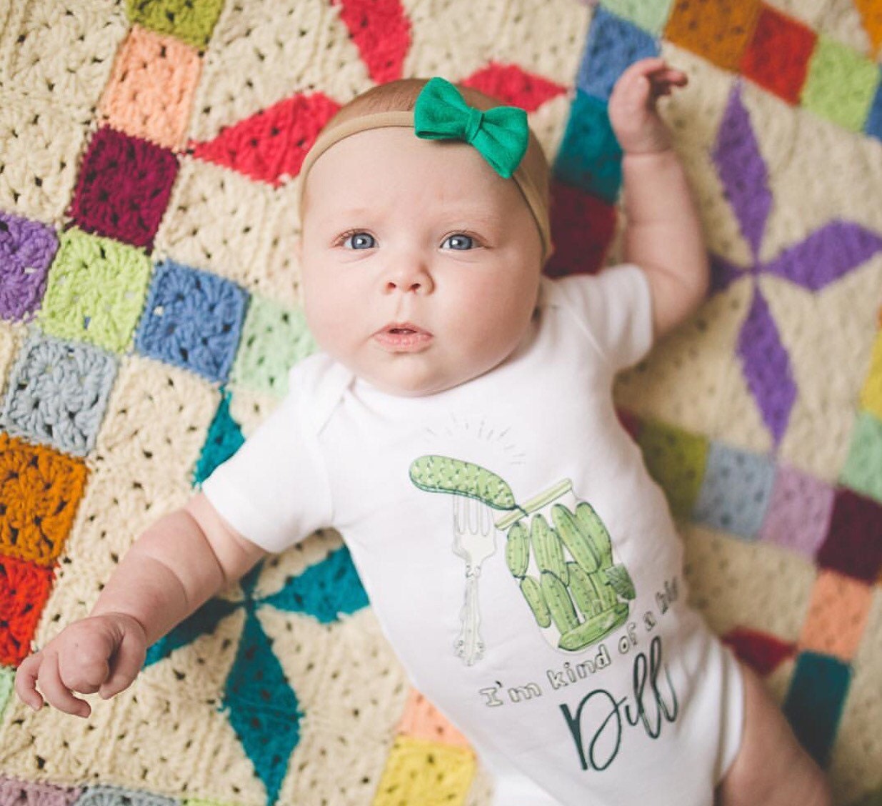 Dill Pickle Bodysuit Big Dill Bodysuit Funny Pickle Baby Etsy