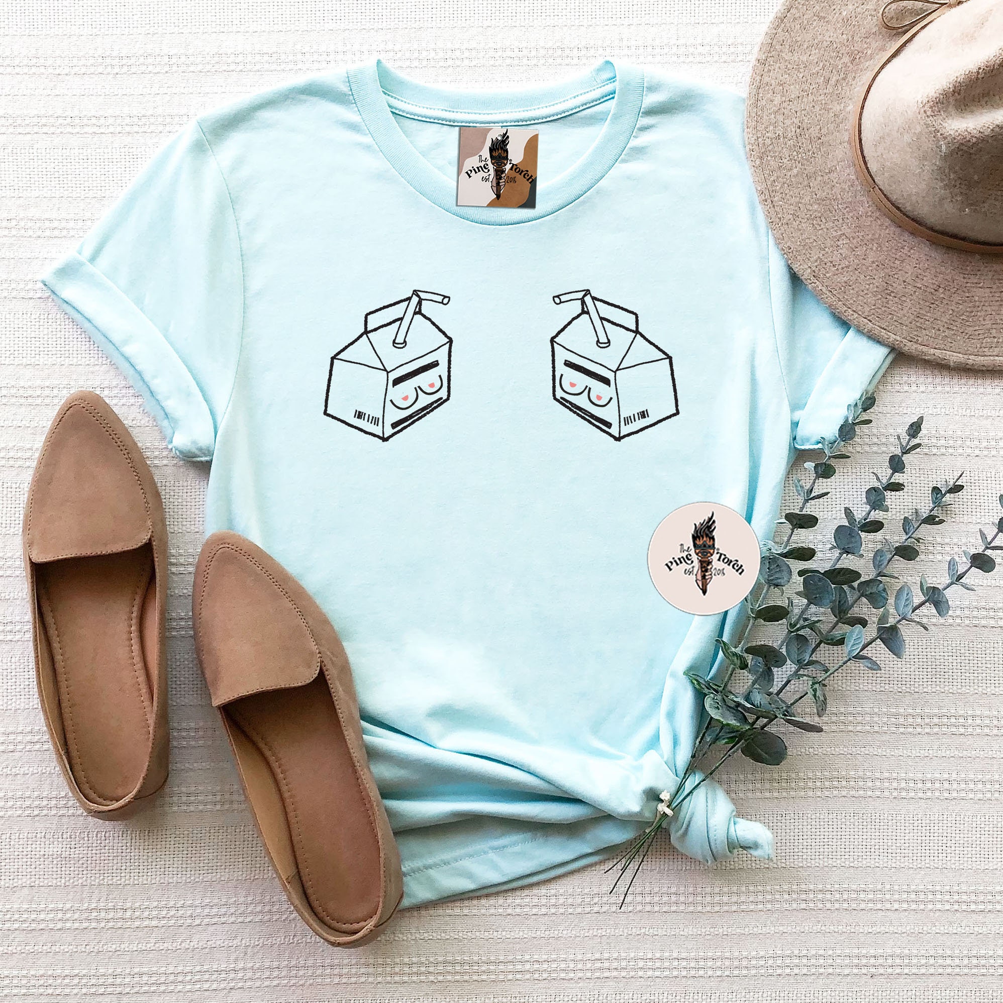 Funny Breastfeeding Shirt Milk Carton Breast Feeding Tee Funny