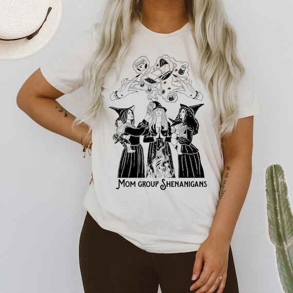 Witchy Mom group Shirt, witchy full moon mom group theme shirt, witchy mom shirt, mom group shenanigans