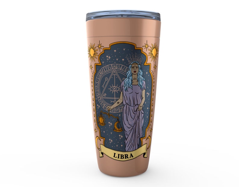 Libra Zodiac Tumbler Libra Tumbler Cup Libra Zodiac Cup - Etsy