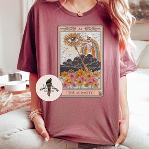 The Audacity Tarot Card Shirt, Skeleton Tarot Card Tee, the Audacity ...