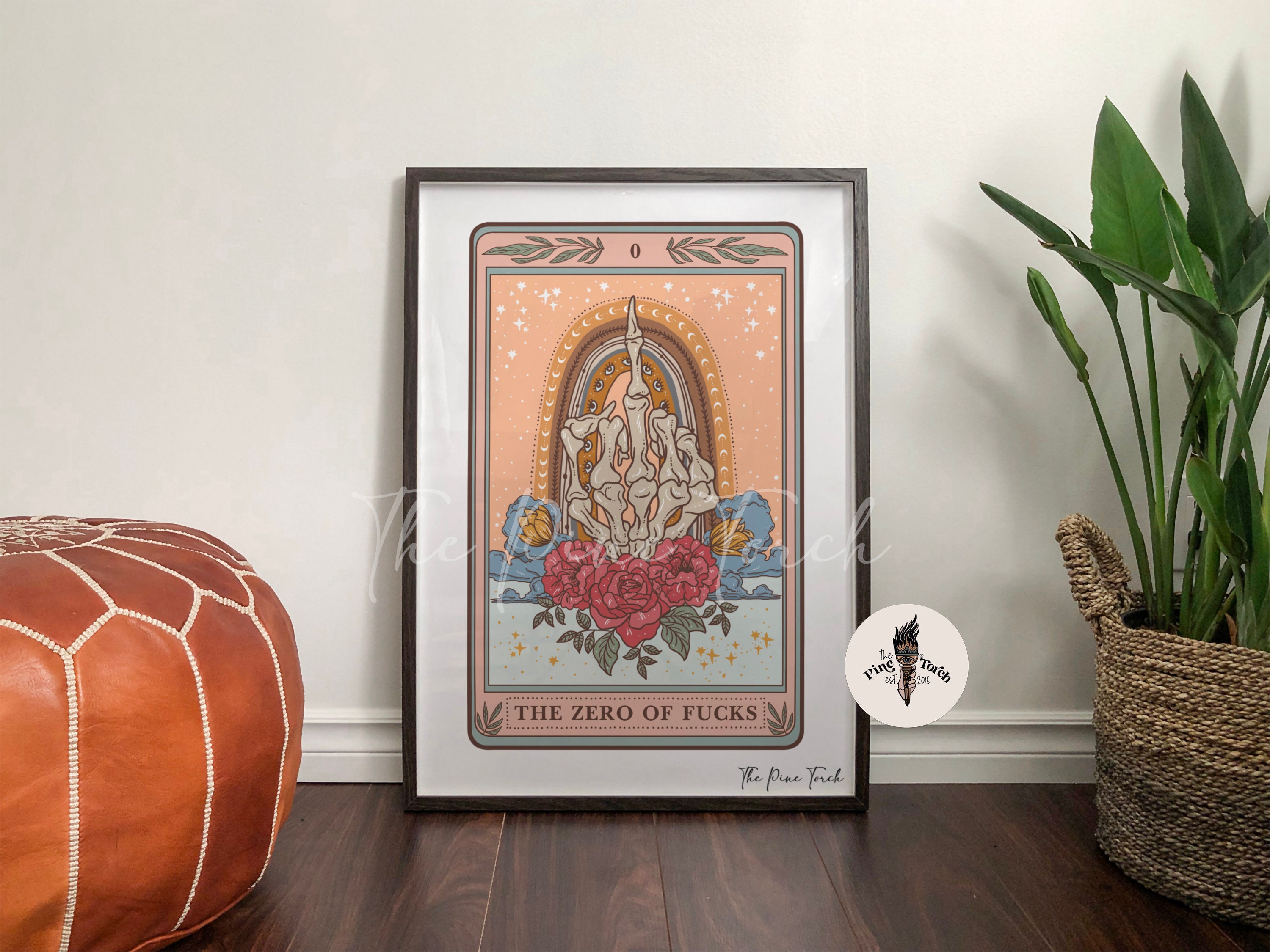 Discover The Zero of F*cks Tarot  Poster, Zero of Fs Tarot Card Poster