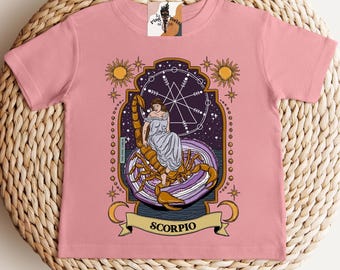 Scorpio Zodiac Kids Tee, Scorpio tee, Zodiac Astrology kids gift, Zodiac Shirt, Zodiac Gift, Scorpio birthday gift, Scorpio gift