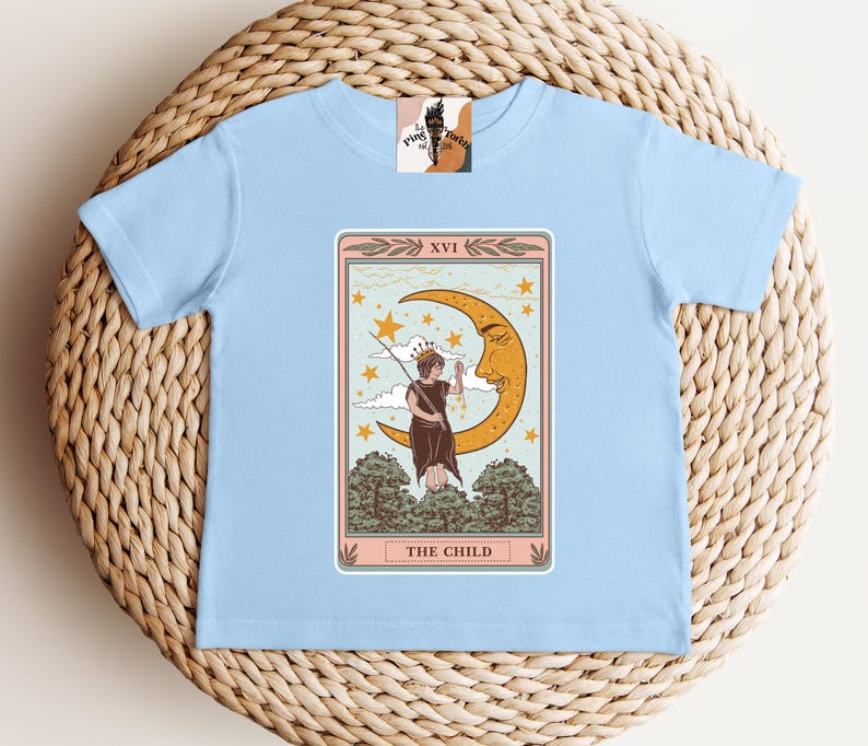 Tarot Card shirt, Kids Tarot Shirt, Kids Witch Shirt, Witchy Kids shirt, Witchy Wicca Kids Tee, Wicca Mama, Witchy Mama, Coven Tee image 6