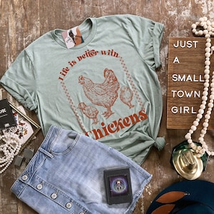 ask me about my chickens, Just a girl who loves chickens shirt, free range chicken lover shirt, chicken rustic farm shirt, chicken love tee