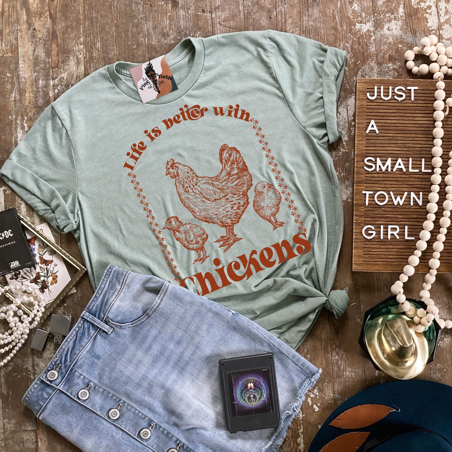 T-shirt Humoristique Peace Love Chickens, 100% Coton, Unisexe - Cadeau Parfait Pour Les Amoureux Des Poules