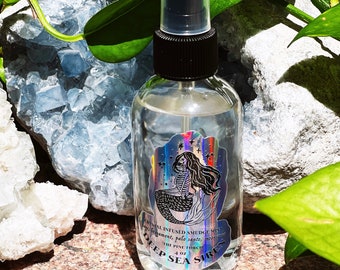 Bruma de salvia para limpiar, bruma de limpieza, espray de limpieza sin humo, espray de limpieza de cristales, bruma de aura, espray de limpieza espiritual.