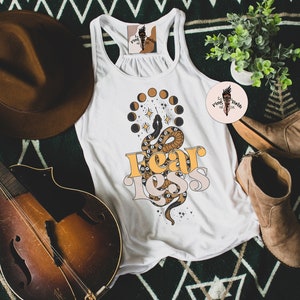 Mystical snake moon phases tank, moon phases witchy snake tank, mystical snake moon phase tank, moon phases tank top