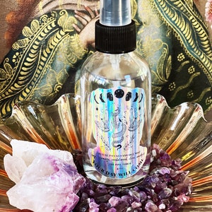 Sage smudge mist, clearing smudge mist, smokeless smudge spray, crystal smudge spray, aura mist, spiritual mist spray